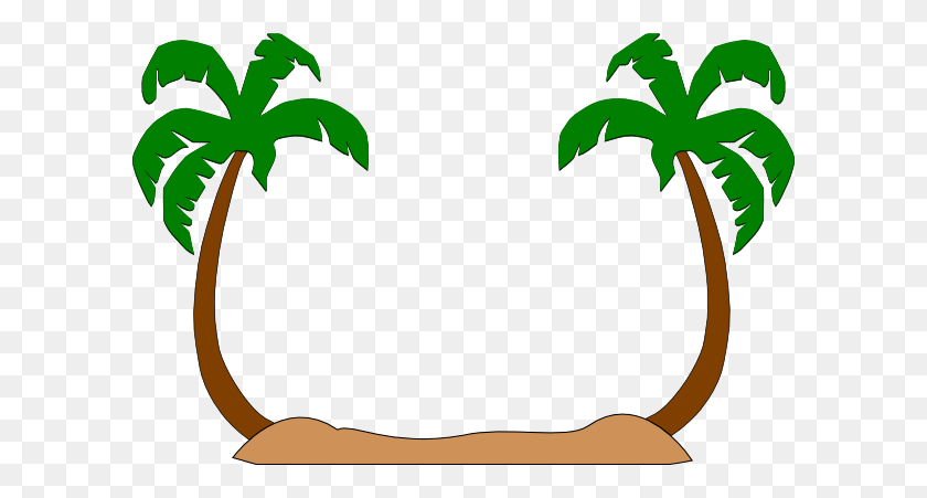 600x391 Palm Tree Shaking Clipart - Palm Tree Vector PNG