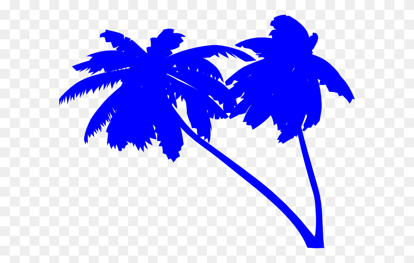 600x475 Palm Trees Clipart Palm Tree Silhouette Download - Palm Tree Beach Clip Art