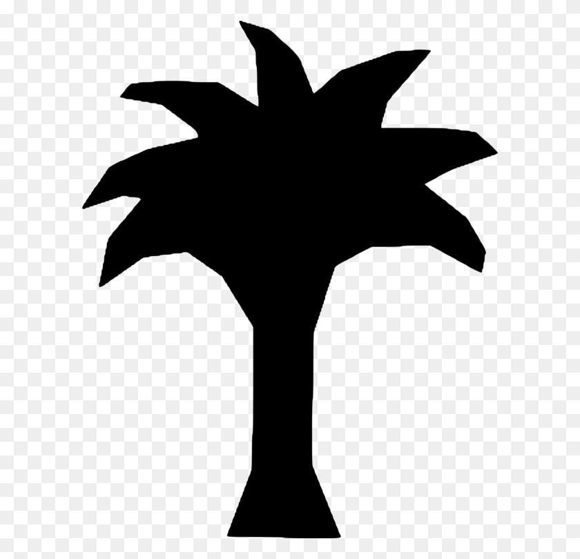 602x750 Пальмы Компьютерные Иконки Древесные Растения Финиковая Пальма - Пальмовое Дерево Клипарт Черный И Белый