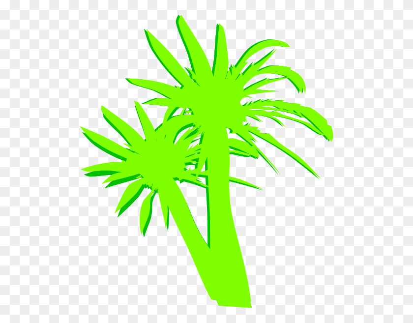 516x597 Palm Trees Green - Sand Dollar Clip Art