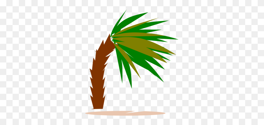 297x340 Palm Trees Hand Logo Woody Plant - Tropical Trees PNG