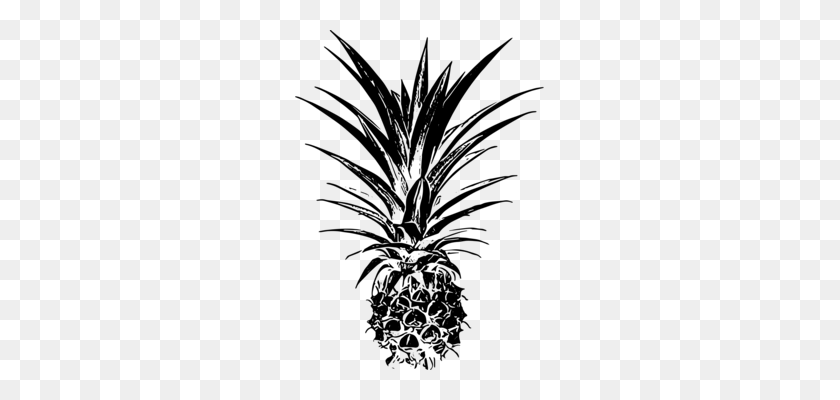 249x340 Palm Trees Pineapple Email Remix Leaf - Black And White Pineapple Clipart