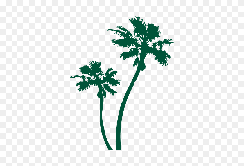 512x512 Palm Trees Silhouette - Palm Tree Silhouette PNG