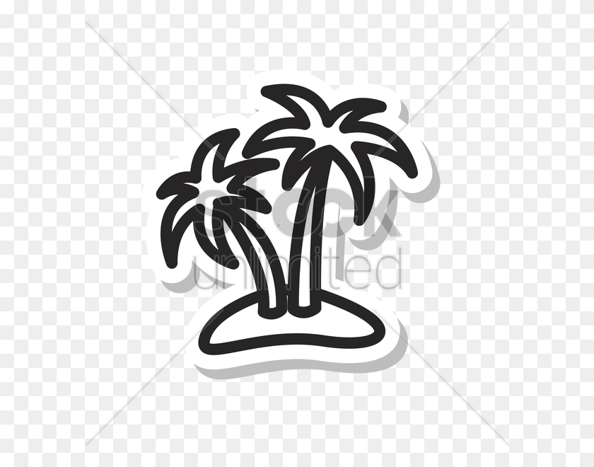 600x600 Palm Trees Vector Image - Palm Tree Vector PNG