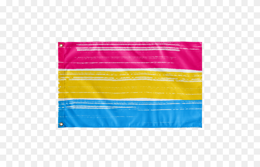 480x480 Pan Sexual Pride Flag Paint Stroke Design Purposely Designed - Paint Stroke PNG