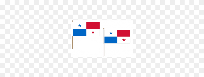 257x257 Panamá Tela Nacional De La Mano De La Bandera Que Agita Las Banderas Unidas Y Asta De Bandera - Bandera De Panamá Png