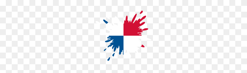 190x190 Bandera De Panamá Salpicaduras - Bandera De Panamá Png