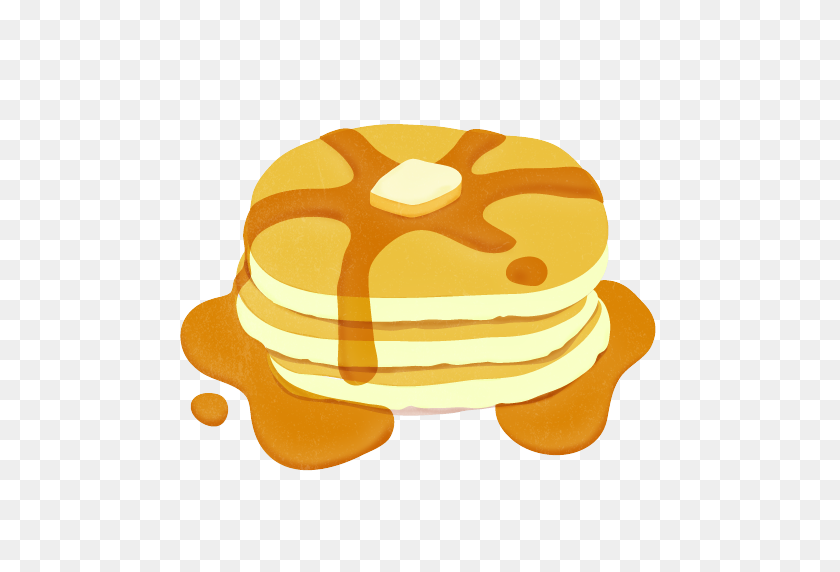 512x512 Pancake Clip Art - Kid Eating Breakfast Clipart