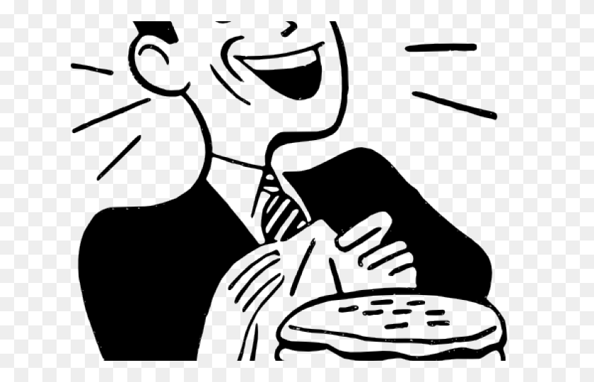 640x480 Pancake Clipart Eating - Pancakes Clipart Black And White