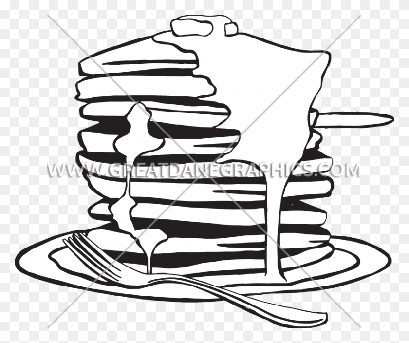 825x682 Pancake Stack Production Ready Artwork For T Shirt Printing - Stack Of Pancakes Clipart