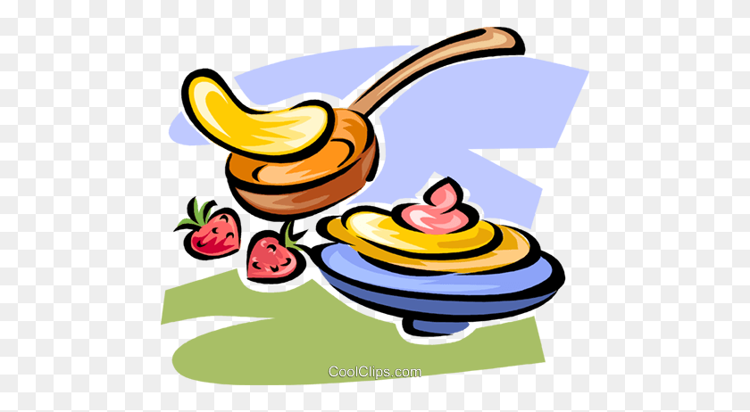 480x402 Pancakes Royalty Free Vector Clip Art Illustration - Free Pancake Clipart