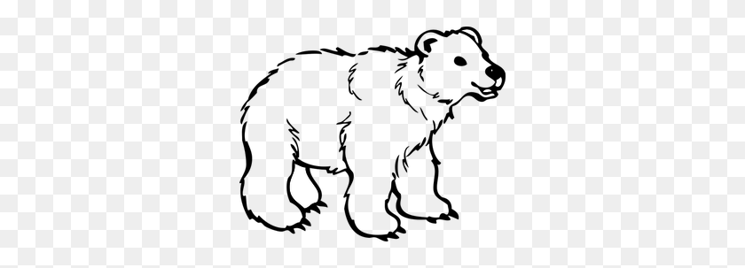 300x243 Медведь Панда Картинки Бесплатно - Черно-Белый Клипарт Медведь