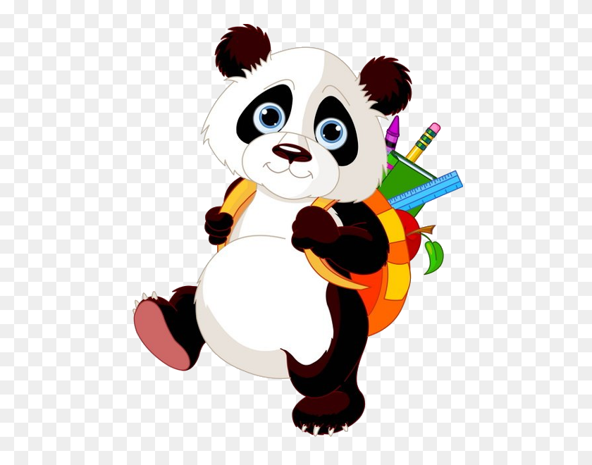 600x600 Panda Bears Cartoon Animal Images Free To Download All Bears Clip - Montessori Clipart