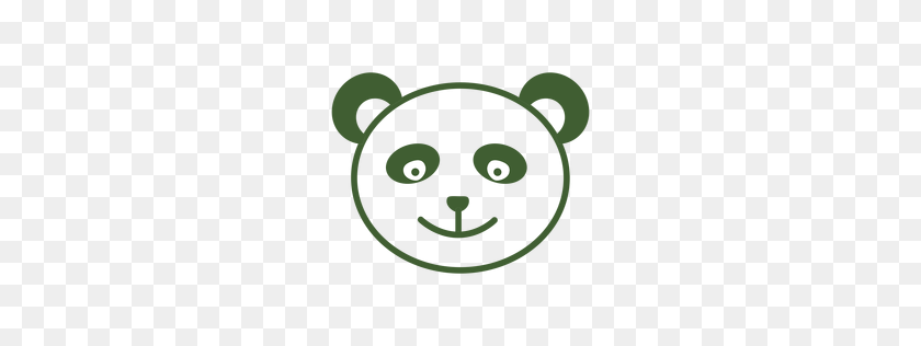 256x256 Panda De Dibujos Animados - Cara De Panda Png