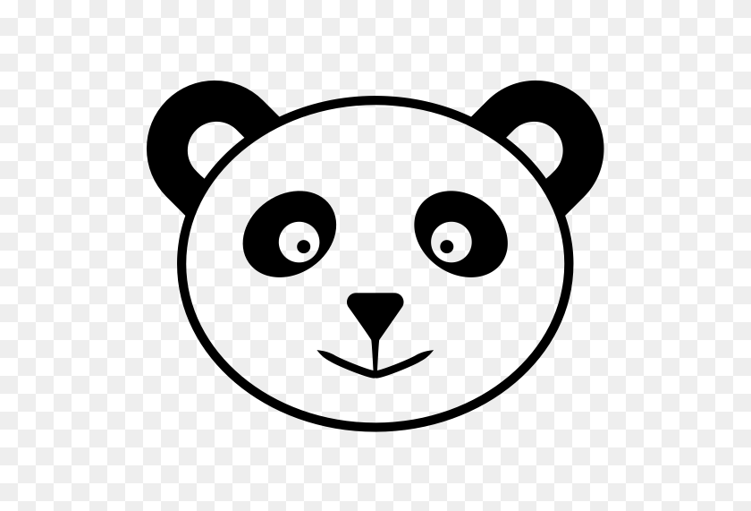 Panda, Cartoon Panda, Cartoon Panda Face Icon With Png And Vector - Panda Face PNG