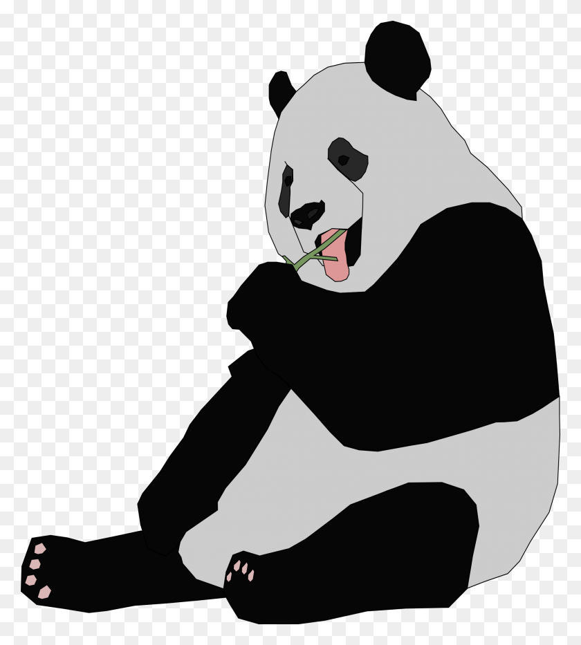 2142x2400 Panda Clipart Blanco Y Negro - Kung Fu Panda Clipart