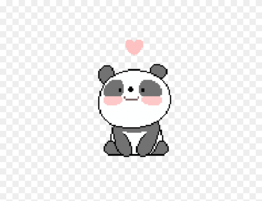 1024x768 Panda Cute Tumblr Pixel Petsandanimals - Tumblr PNG Cute