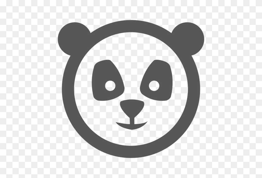 512x512 Icono De La Cara De Panda - Cara De Panda Png