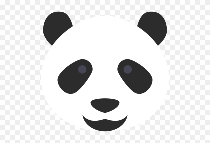 512x512 Panda, Flat, Hand Icon With Png And Vector Format For Free - Panda Face Png