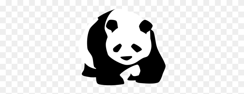 300x264 Panda Png, Imágenes Prediseñadas Para Web - Wombat Clipart