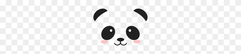 190x131 Panda Simple Face - Panda Face PNG