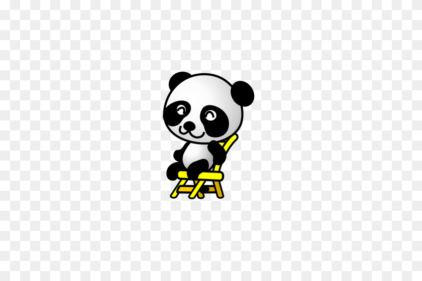 353x500 Panda Sentado - Siéntese Clipart