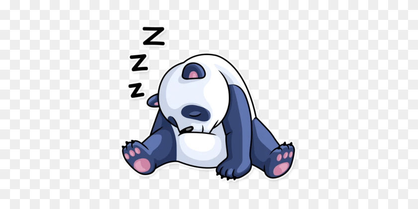 360x360 Panda Sleep Sleepi Zzz - Sleeping Zzz Clipart