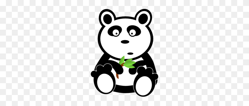 230x297 Panda With Bamboo Leaves Clip Art Ideas For The House - Bear Outline Clipart