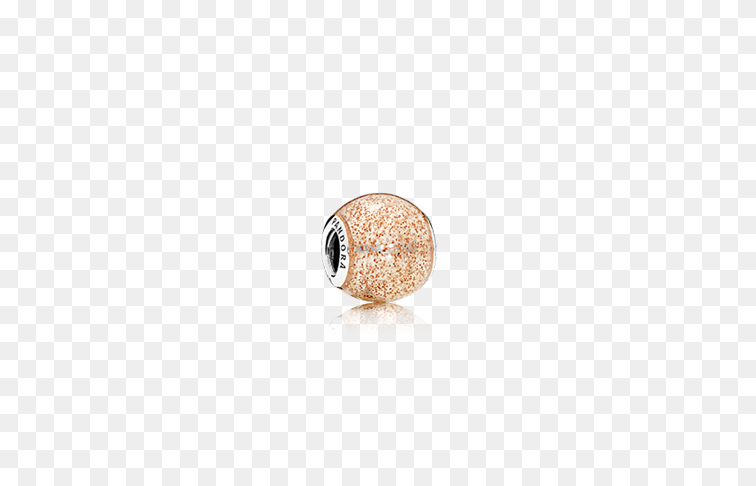 640x480 Pandora Glitter Ball Charm, Rose Golden Glitter Enamel - Gold Glitter PNG