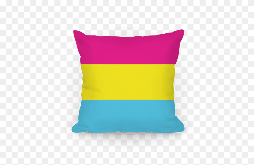 484x484 Pansexual Pride Flag Throw Pillow Lookhuman - Pride Flag PNG