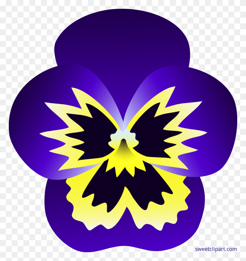 6114x6516 Pansy Clipart - Facebook Clipart