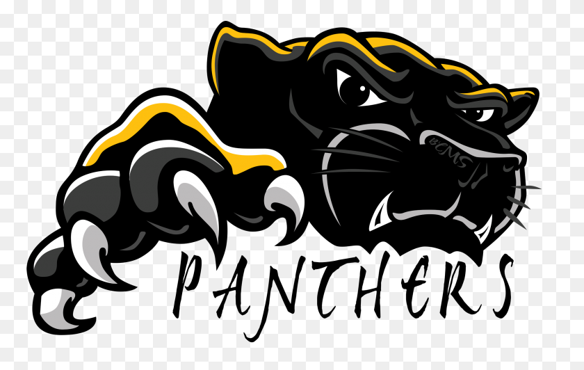 2400x1453 Pantera Clipart Carolina Panthers - Carolina Panthers Logo Png