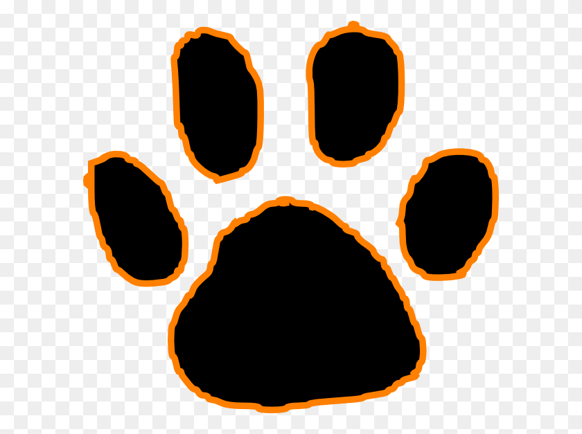 600x567 Panther Paw Cliparts - Panther Clipart