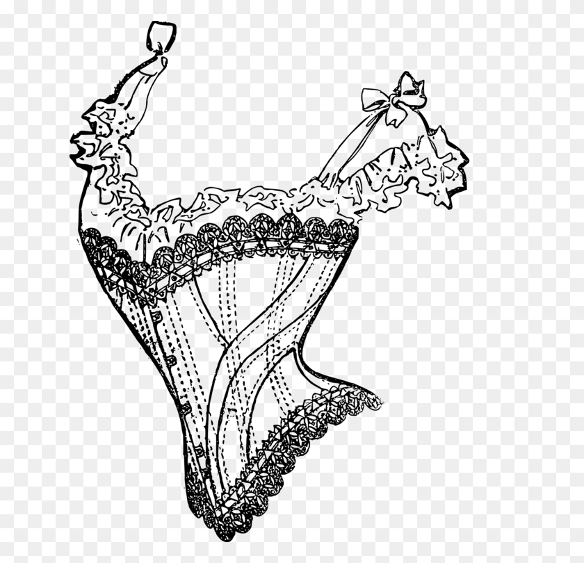 640x750 Panties Undergarment Corset Bustier Corsage - Panties Clipart
