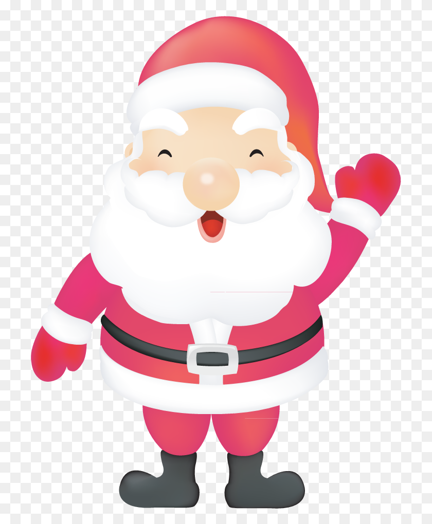 721x960 Papa Noel, Santa Claus, Navidad Vector - Papa Clipart