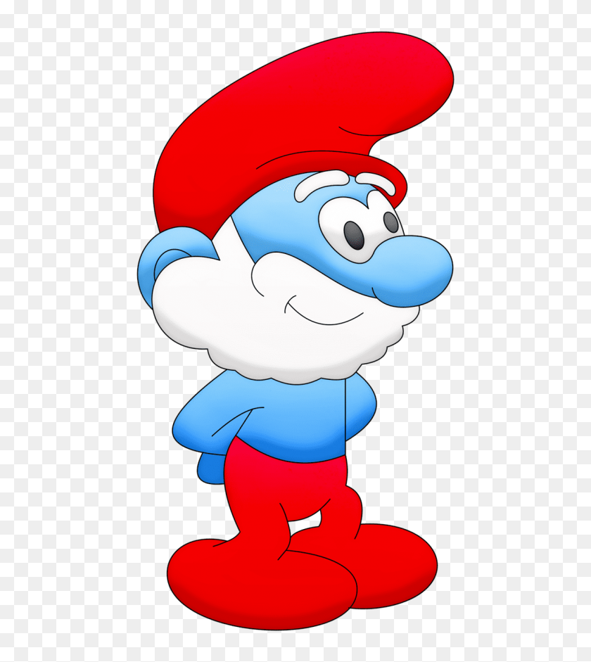 480x881 Papa Smurf Png - Smurf Clipart
