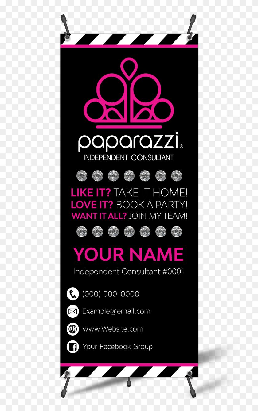 768x1280 Paparazzi Vertical Banner With X Banner Stand - Paparazzi Logo PNG