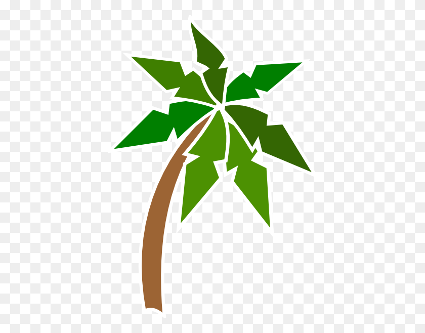 414x598 Papaya Clipart Green Coconut - Lemon Tree Clipart