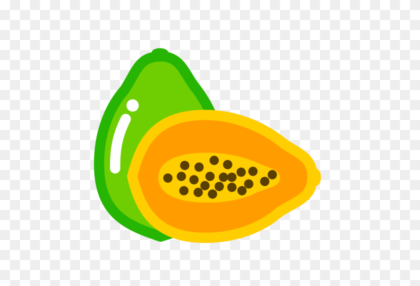 Papaya, Fruta, Icono De Alimentos Con Formato Png Y Vector Gratis - Papaya ...