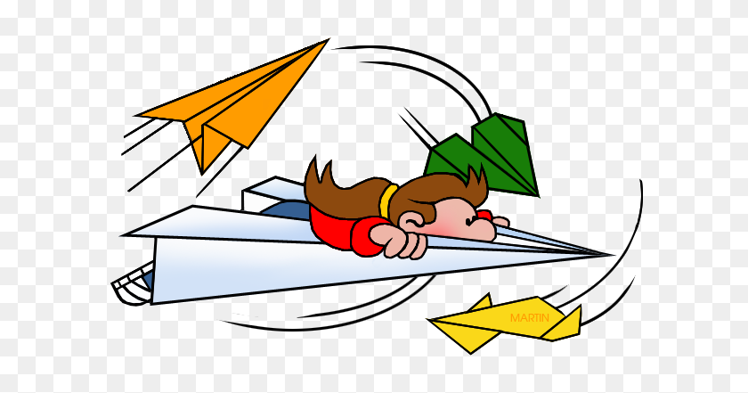 621x381 Paper Airplane Clip Art - Plane With Banner Clipart