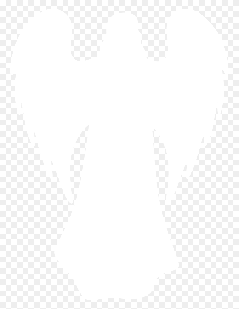 769x1024 Paper Angel Silhouette - Angel Silhouette PNG