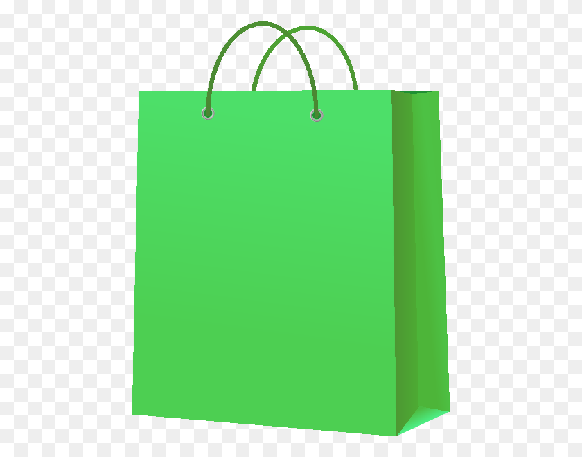 460x600 Paper Bag Light Green Vector Icon - Paper Bag PNG