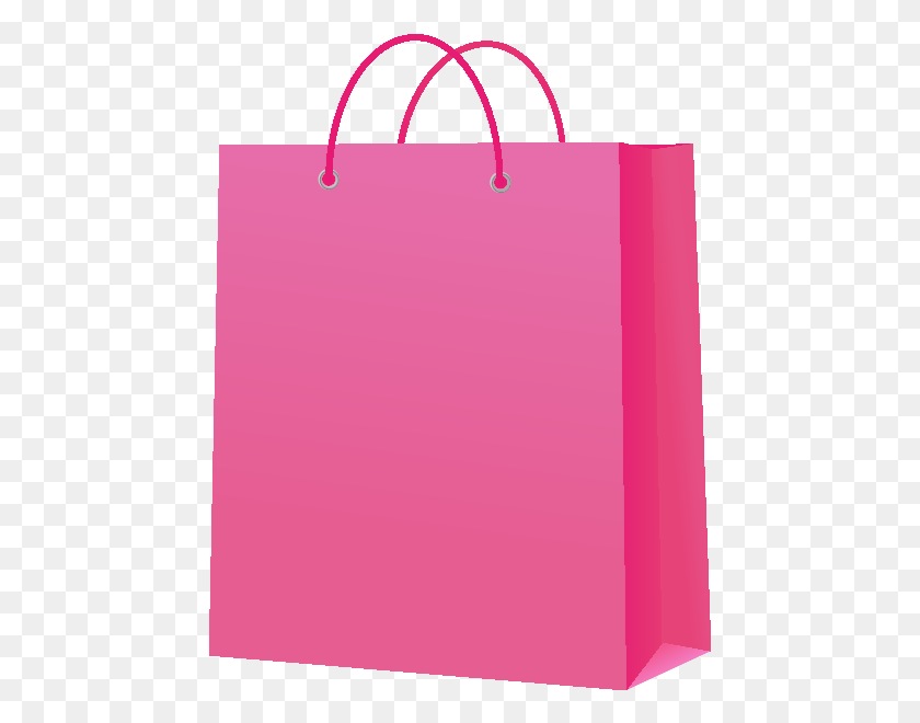 460x600 Paper Bag Pink Vector Icon - Paper Bag PNG