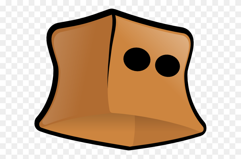 600x495 Paper Bag With Eye Holes Png, Clip Art For Web - Punching Bag Clipart
