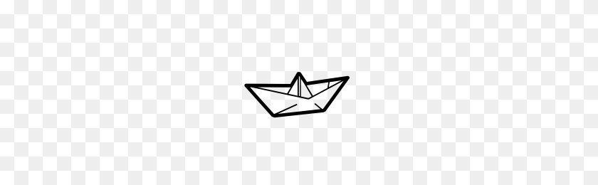 200x200 Paper Boat Icons Noun Project - Paper Boat PNG