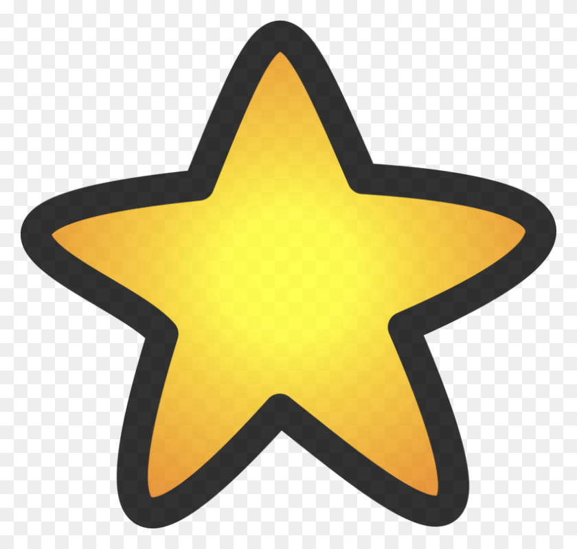 790x750 Paper Clip Computer Icons Five Pointed Star - Moon Stars Clipart