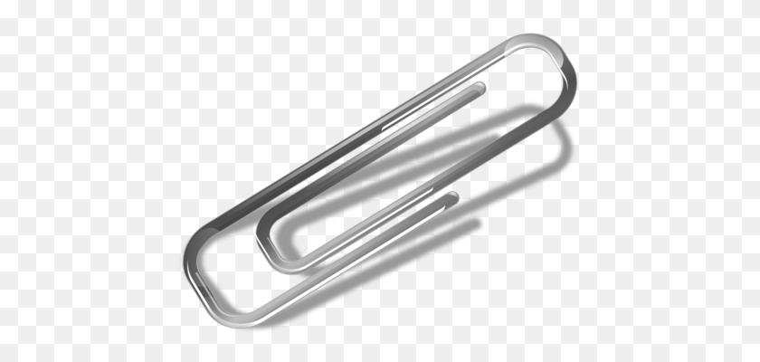 454x340 Paper Clip Computer Icons Metal Loose Leaf - Tongs Clipart
