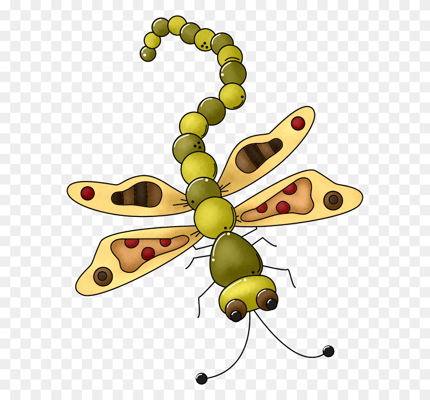 580x720 Paper Crafts - Free Dragonfly Clipart