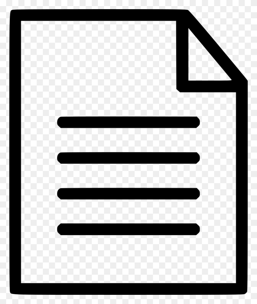 816x980 Paper Document Report Statement Text Summary Png Icon Free - Report PNG