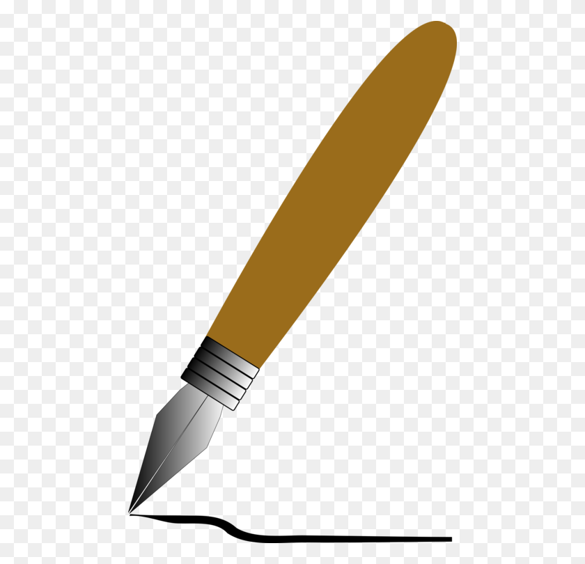 472x750 Бумажные Перьевые Ручки Для Письма, Рисунок, Рисунок - Написание На Бумаге Клипарт